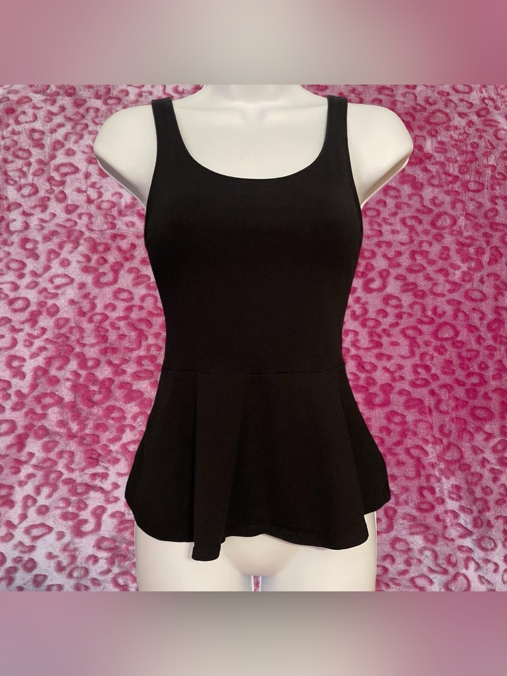 2013 Express black peplum tank top